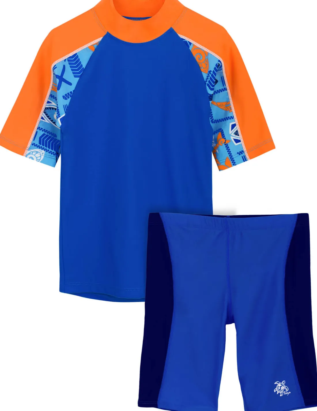 Breaker Rash Guard & Jammer Short - Lagoon/Navy