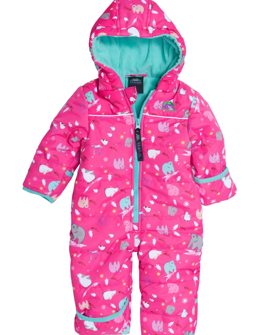 Cozy Bunting Suit - Frosty Pink