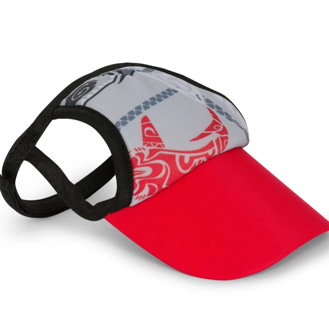 Dog Visor - Tribal Shark Falcon Red