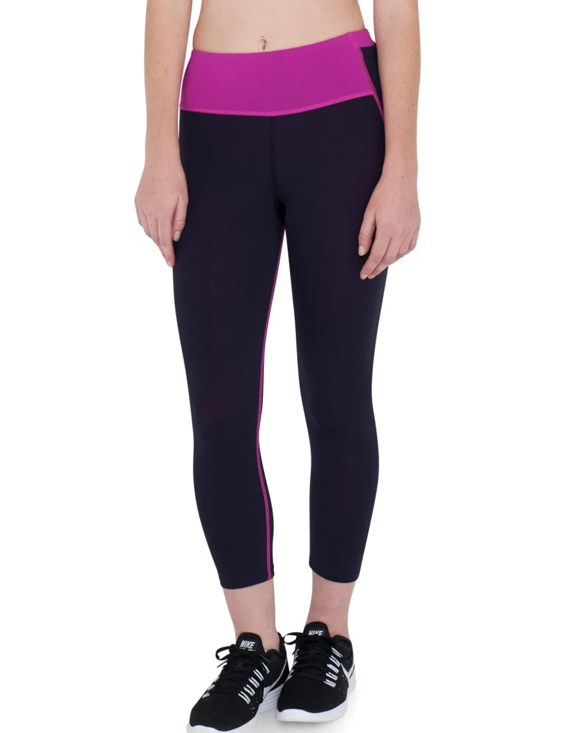 Energy Exercise Capris - Pink & Black