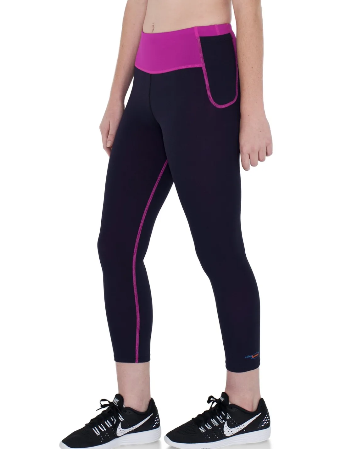 Energy Exercise Capris - Pink & Black