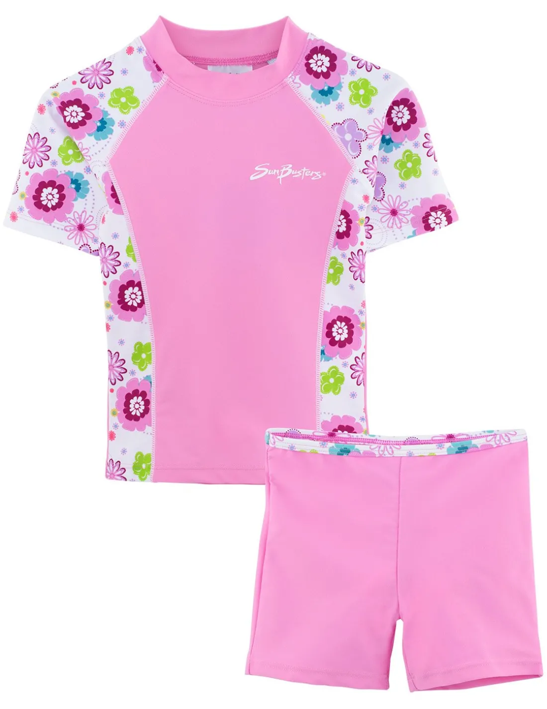 Fitted Rash Guard Set - Poppyberry