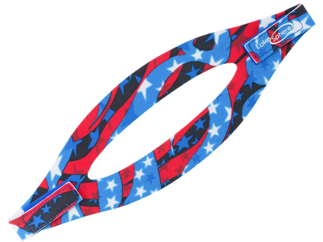 Goggle Strap - Patriotic Flames
