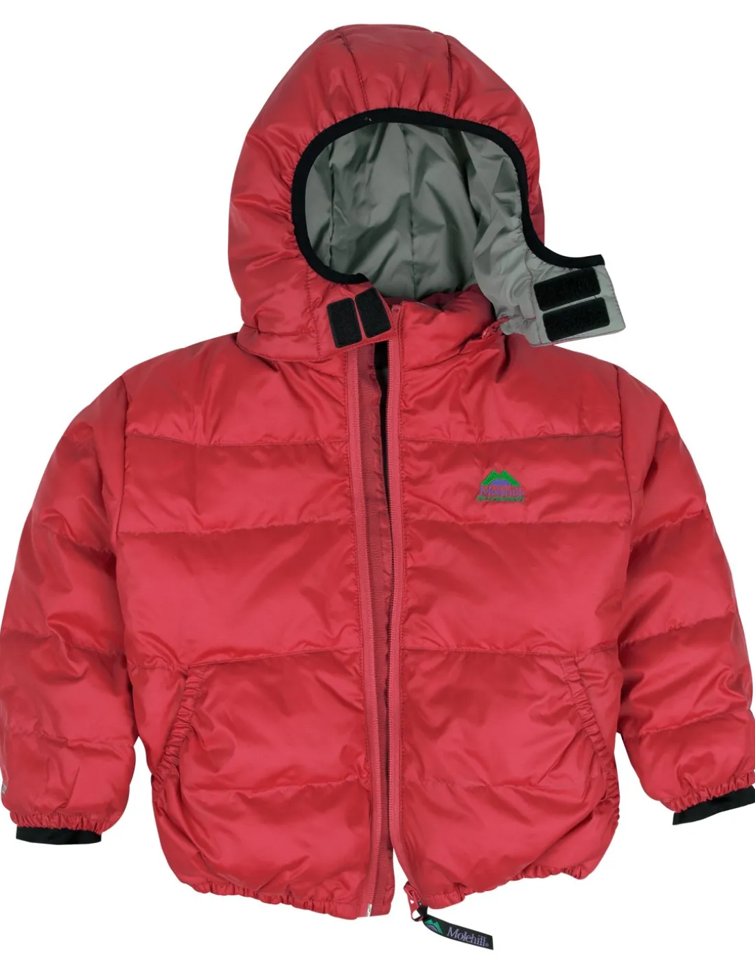 Kids Down Hooded Jacket - Engine Red
