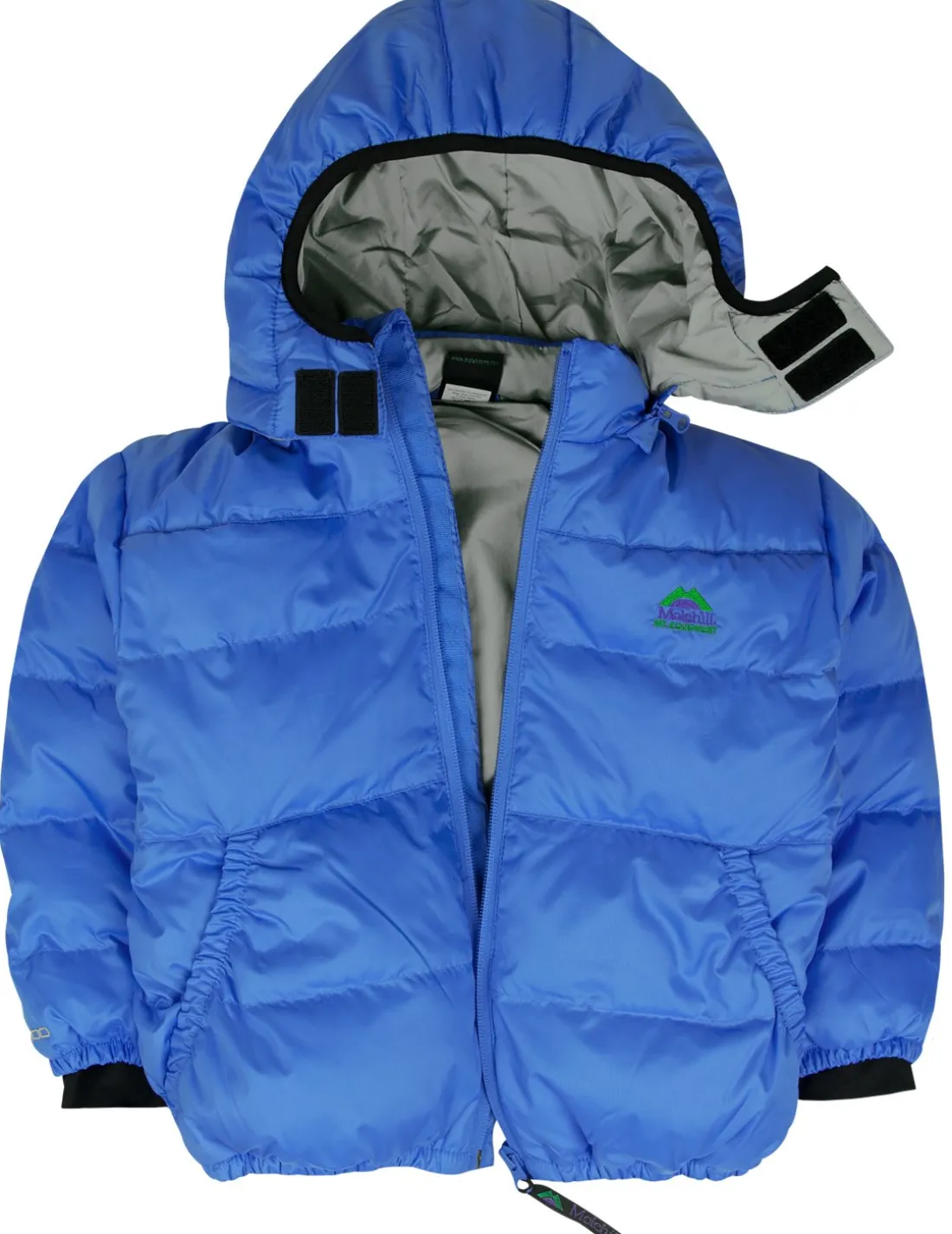 Kids Down Hooded Jacket - Azure