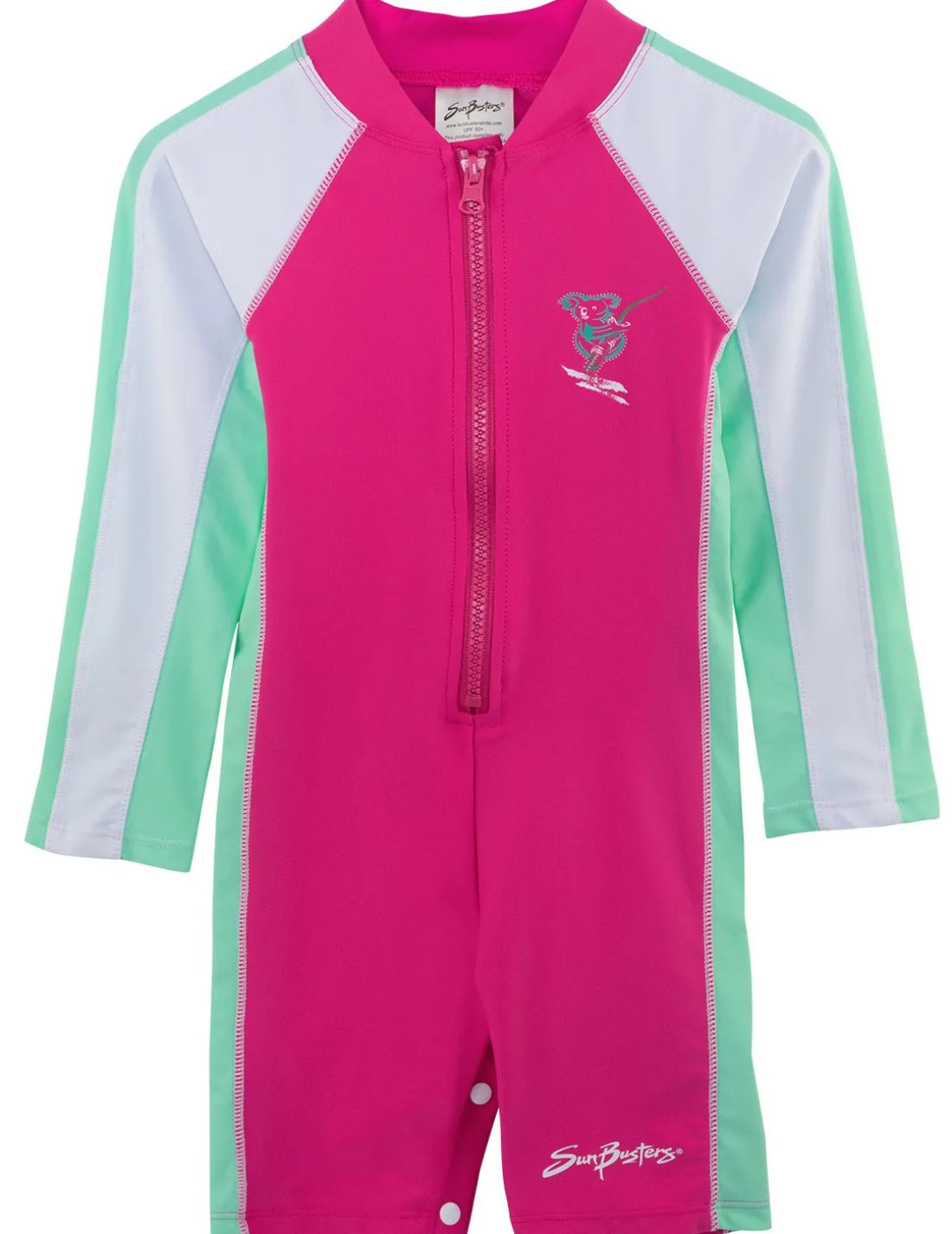 Long Sleeve One-Piece Swimsuit - Poppy
