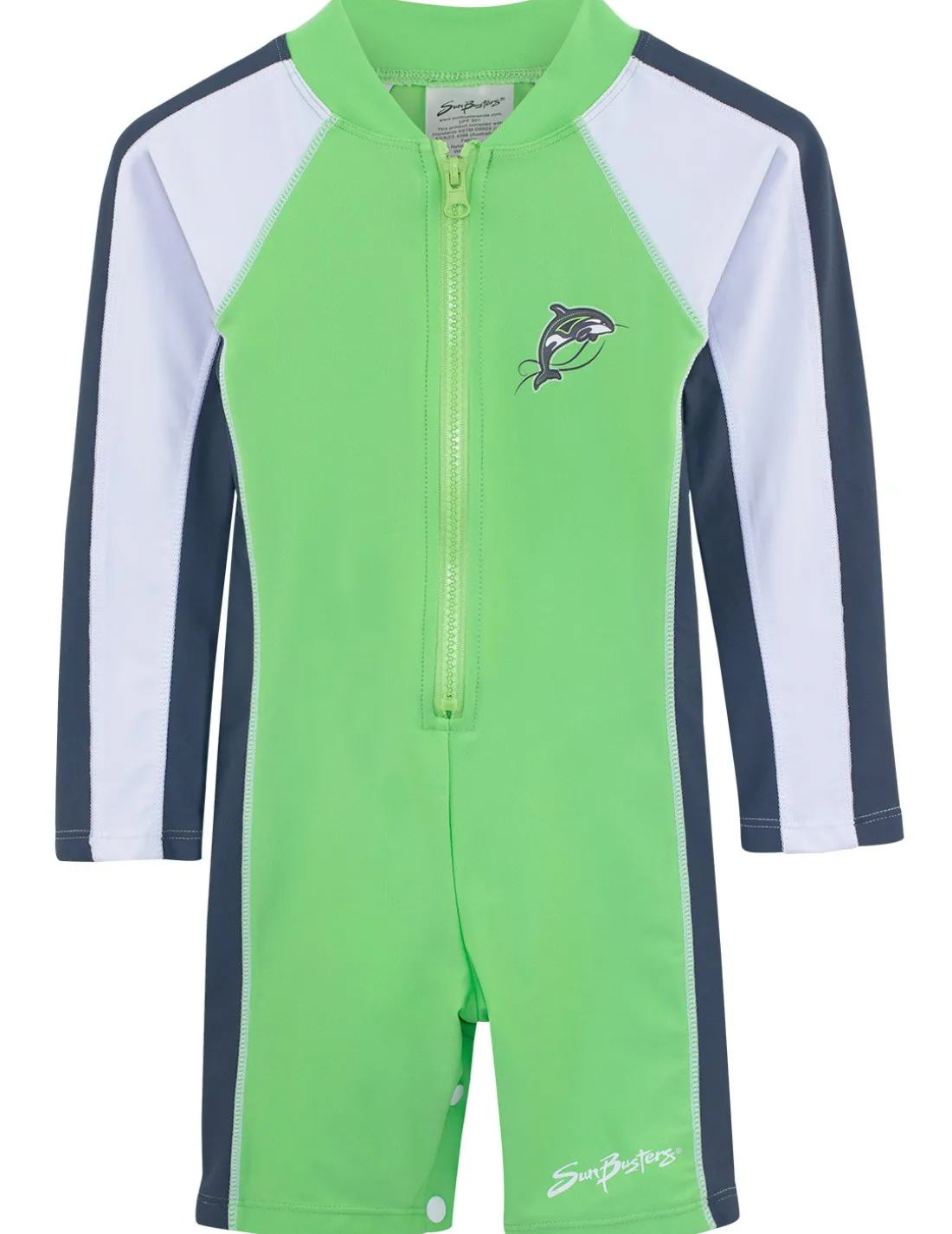 Long Sleeve One-Piece Swimsuit - Mantis
