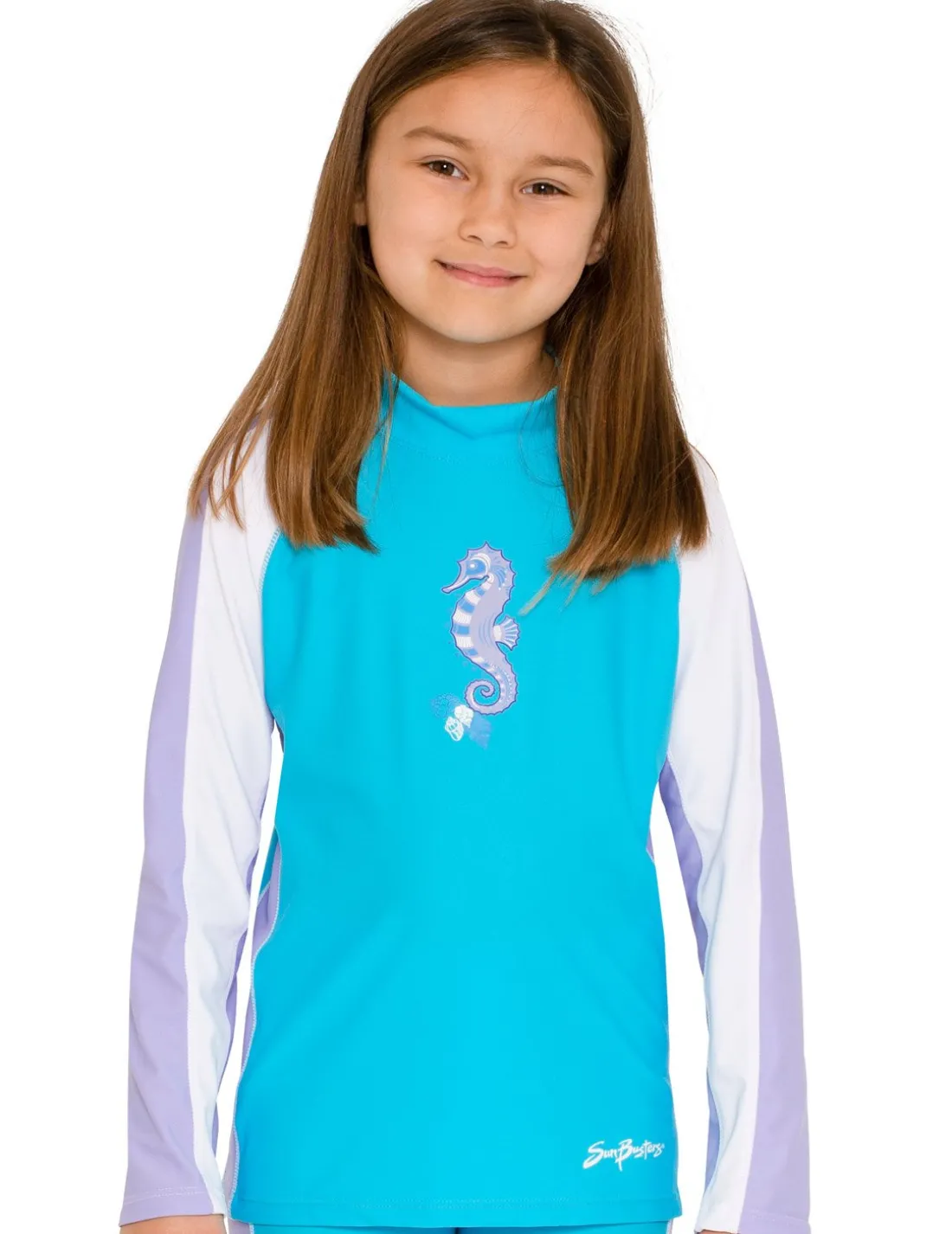 Long Sleeve Rash Guard - Maui Blue