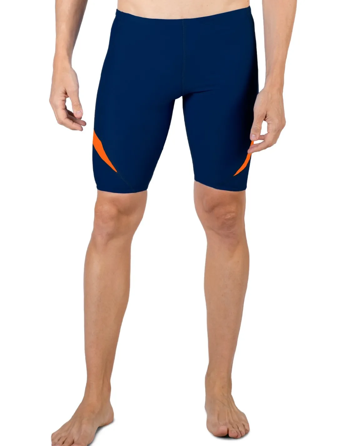 Men's Hydroactive Swim Short - Navy / Orange