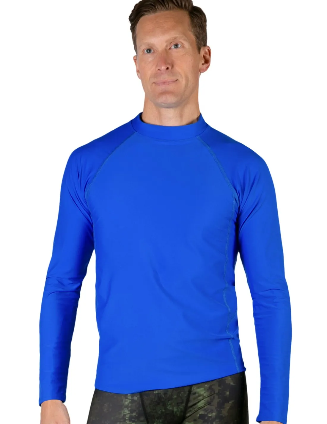 Men's Swim Performance Long Sleeve Rash Guard - Royal