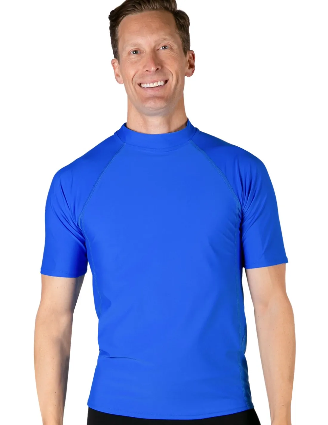 Men's Swim Performance Short Sleeve Rash Guard - Royal