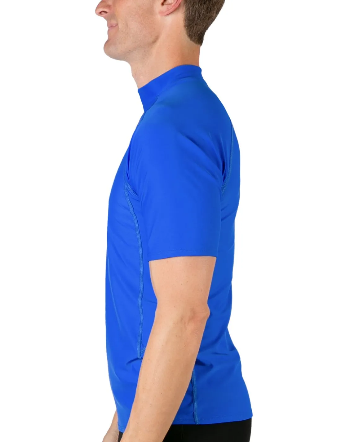Men's Swim Performance Short Sleeve Rash Guard - Royal