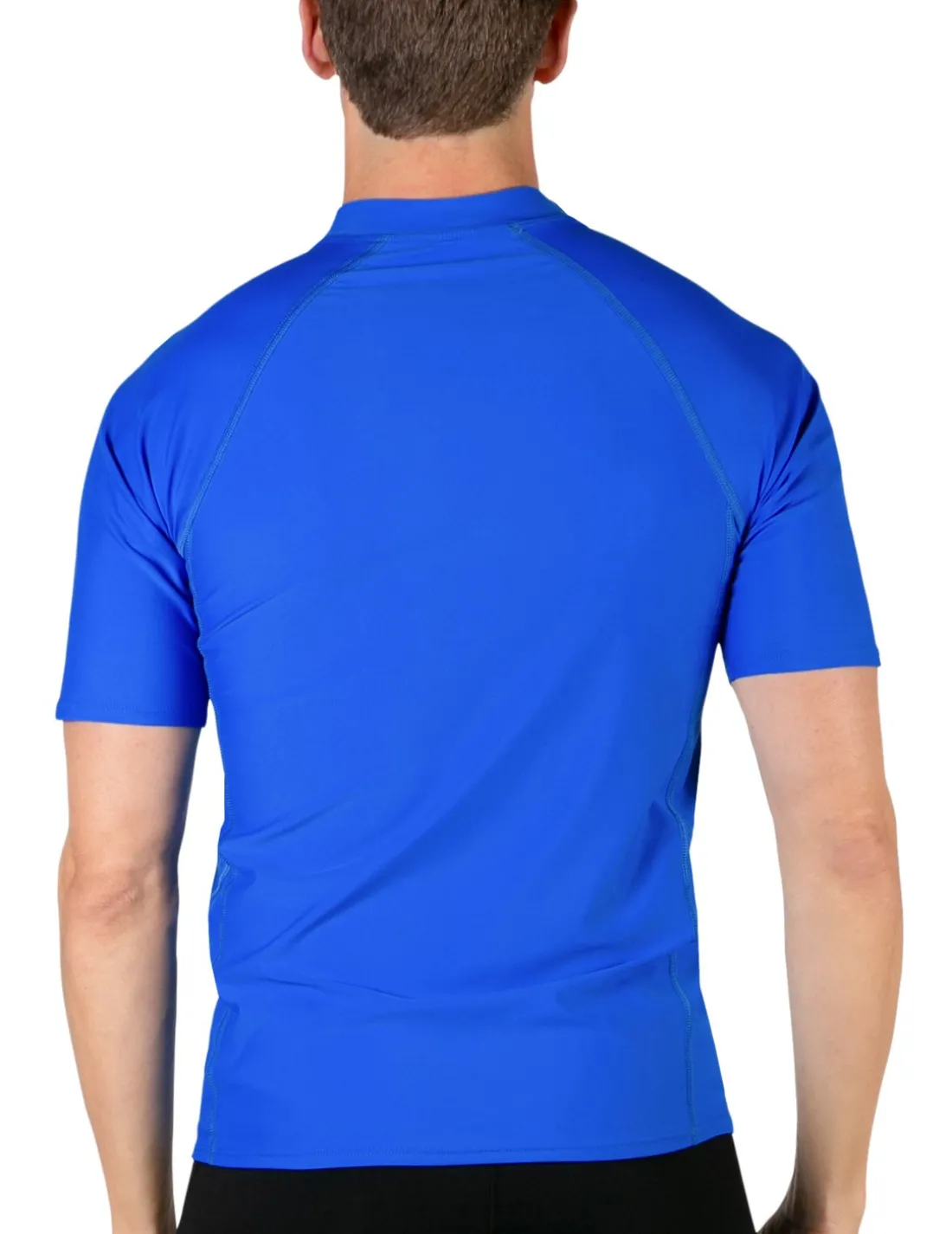 Men's Swim Performance Short Sleeve Rash Guard - Spa Blue