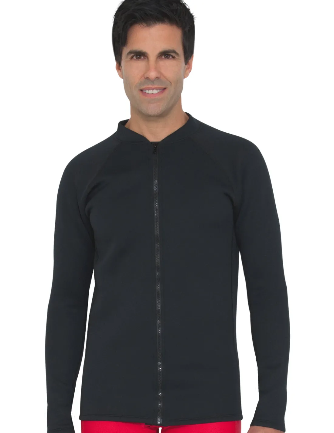Men's Thermal Zip Top - Black