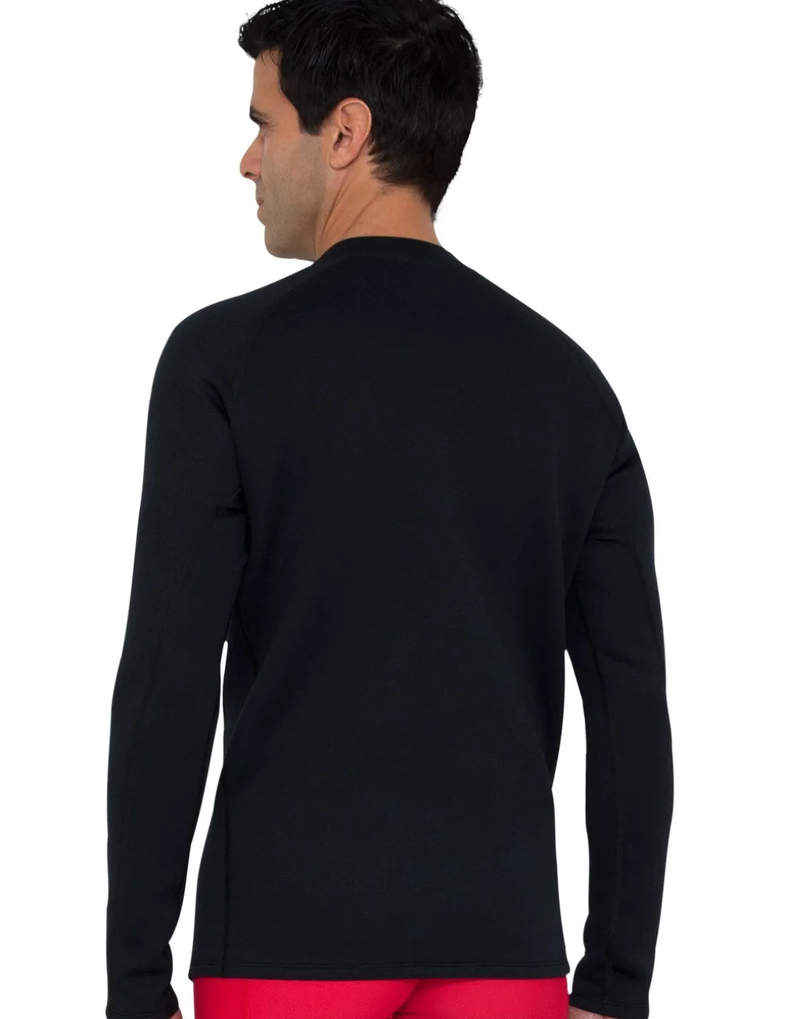 Men's Thermal Zip Top - Black