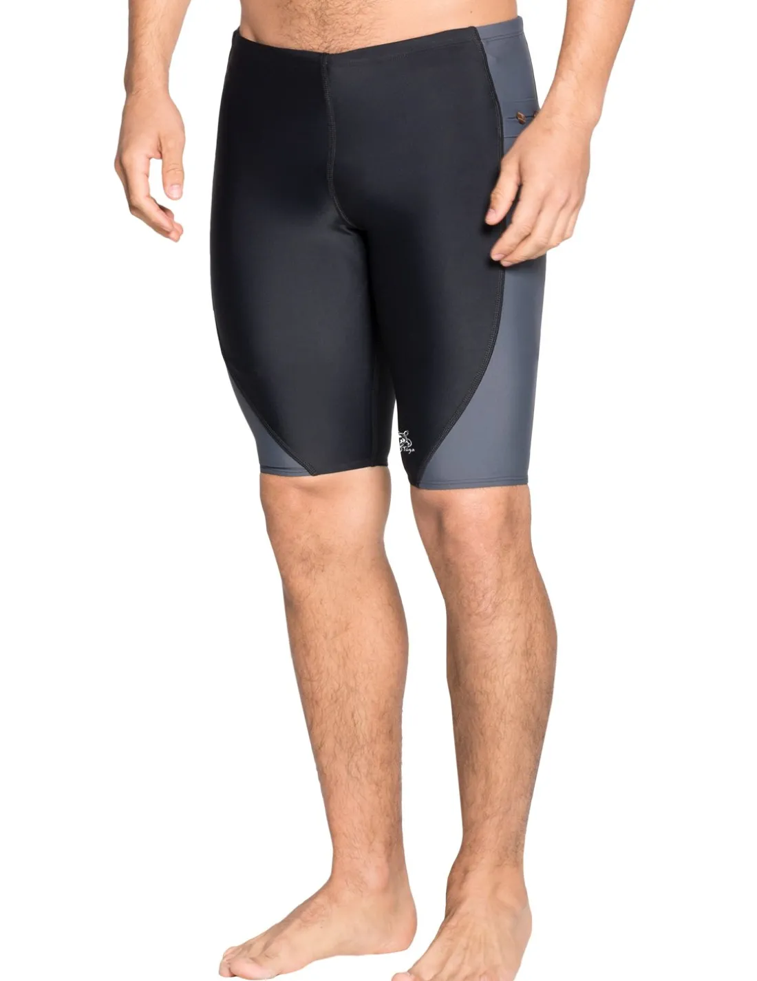 Men's Snorkel Jammer Swim Short - Black / Gray
