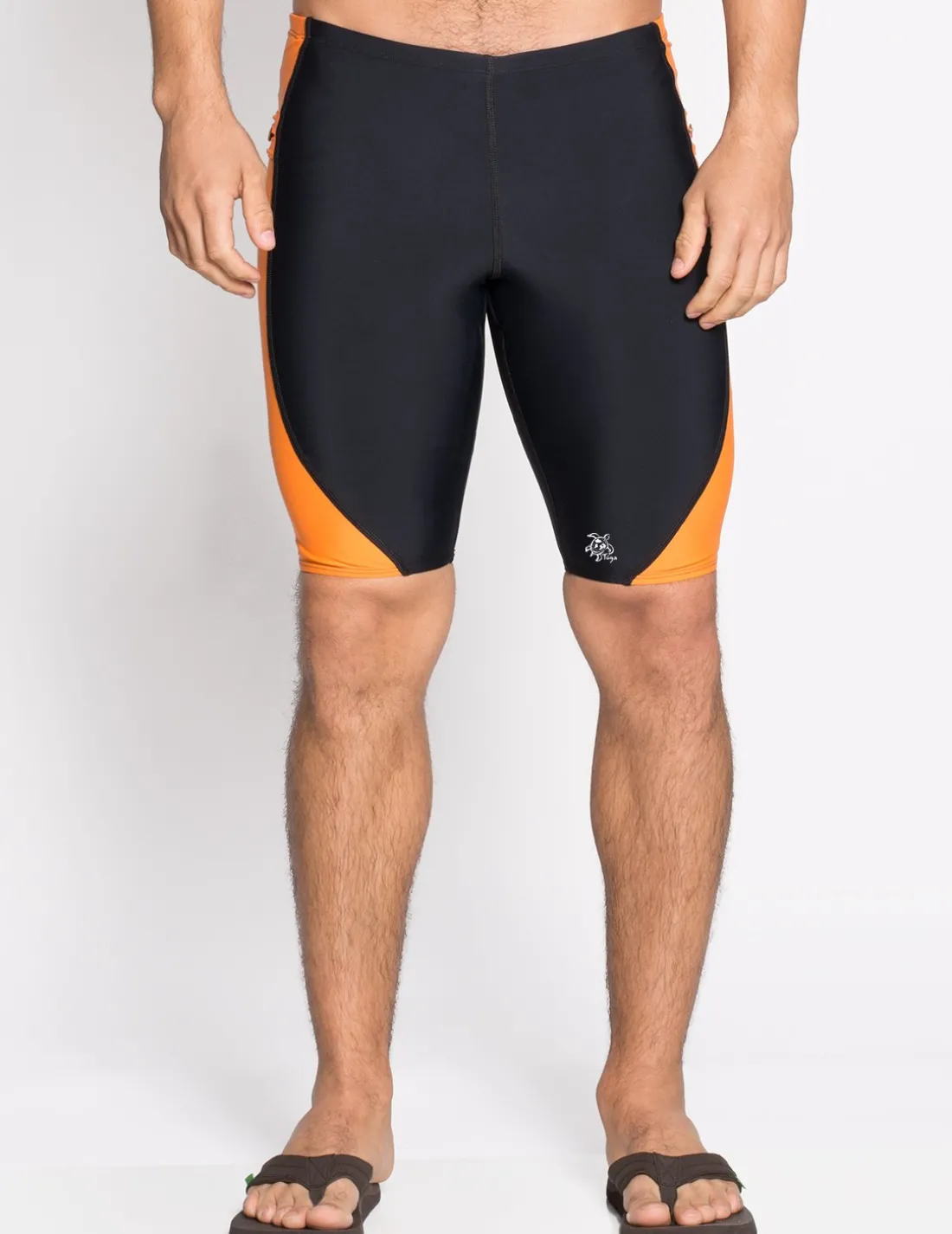 Men's Snorkel Jammer Swim Short - Black / Orange