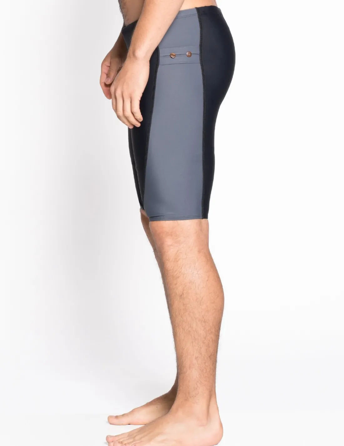 Men's Snorkel Jammer Swim Short - Black / Gray
