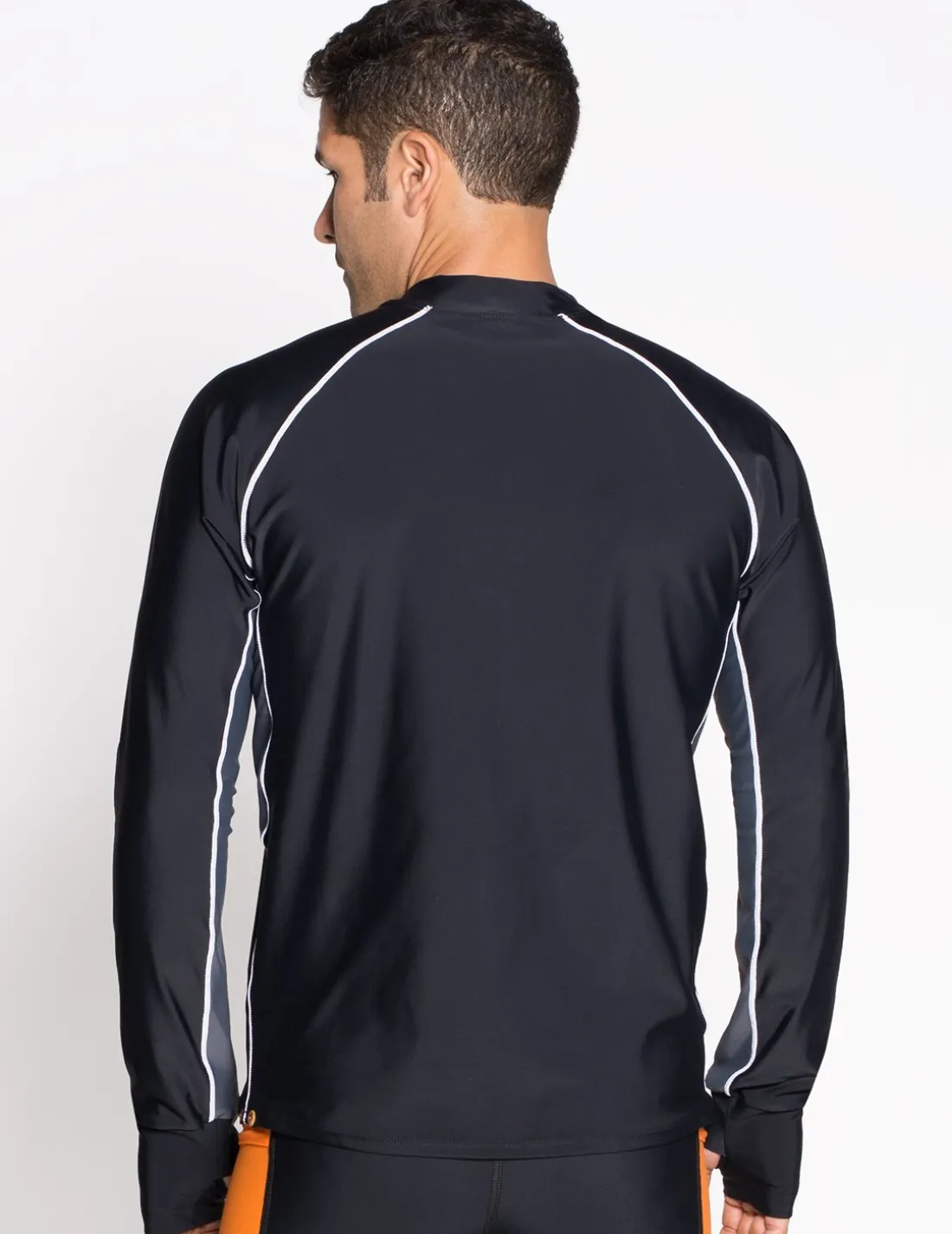 Men's Snorkel Long Sleeve Rash Guard - Black/Gray