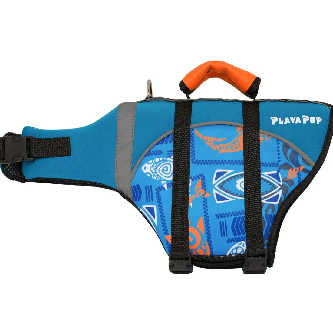Pet Flotation Device - Tribal Shark Night Blue
