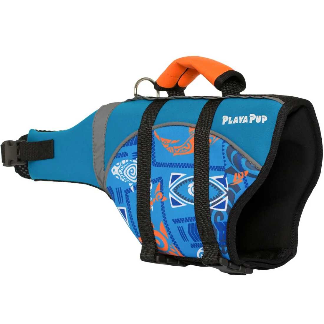 Pet Flotation Device - Tribal Shark Night Blue