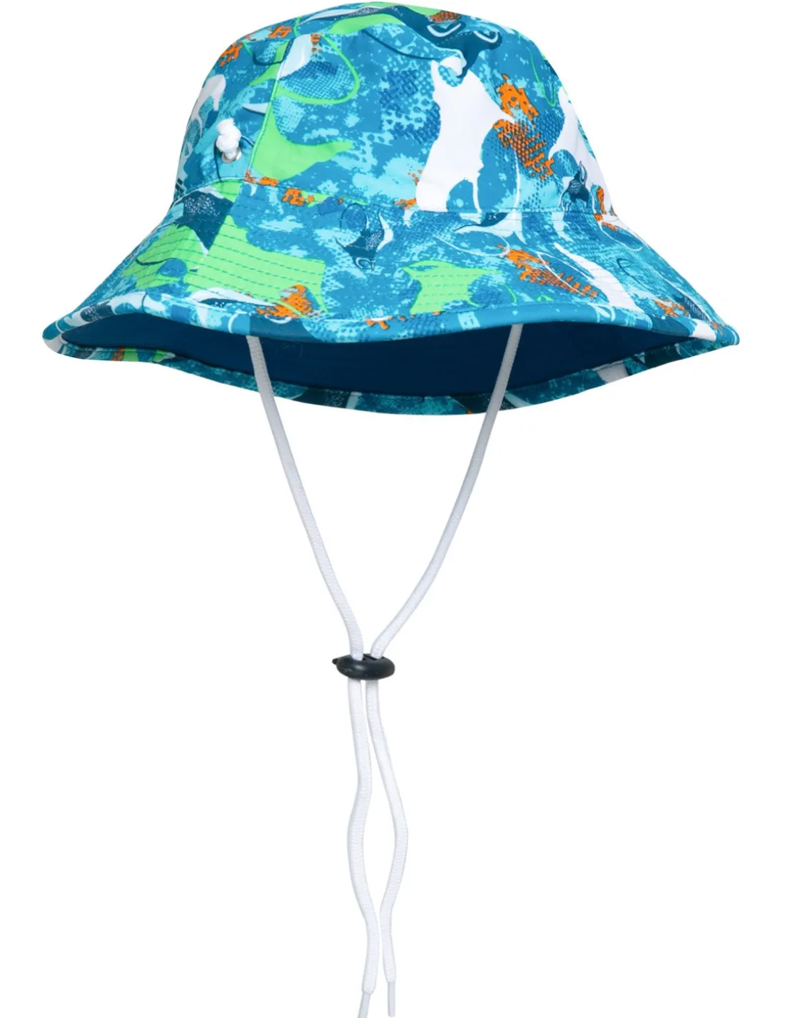 Reversible Bucket Sun Hat - Sapphire Manta