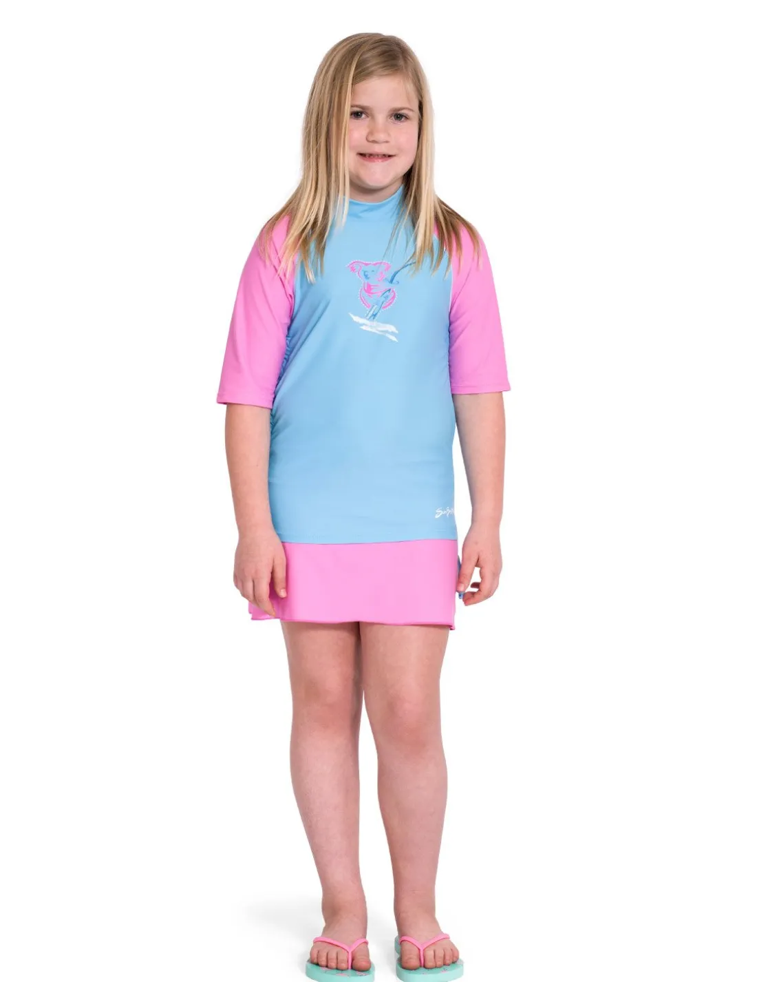 Ruched 4 Piece Swim Set - Mallow