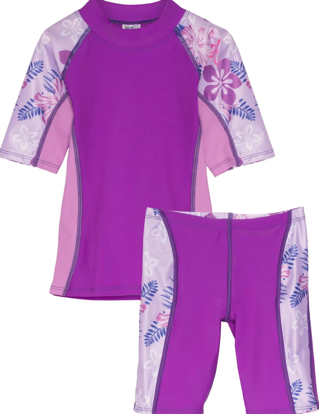 Seaside Rash Guard & Jammer Short - Malva (MADE IN USA)