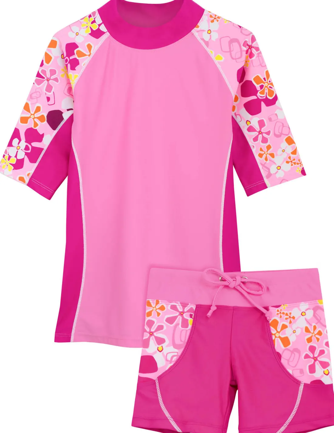 Seaside Rash Guard & Swim Short - Fresia