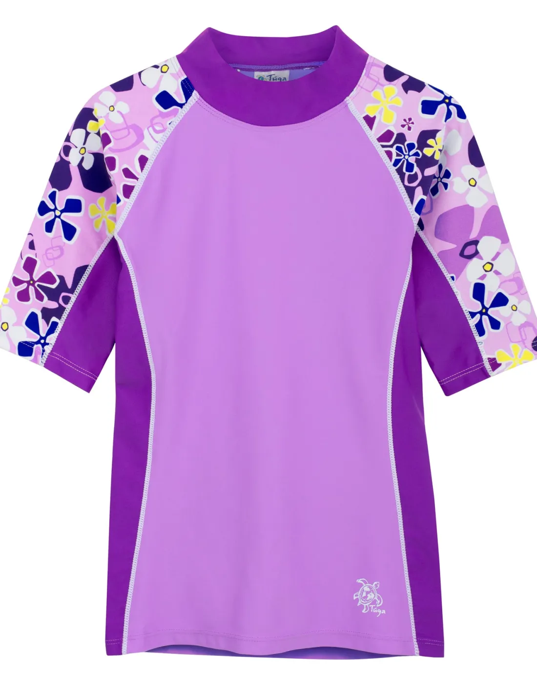 Seaside Short Sleeve Rash Guard - Verbena