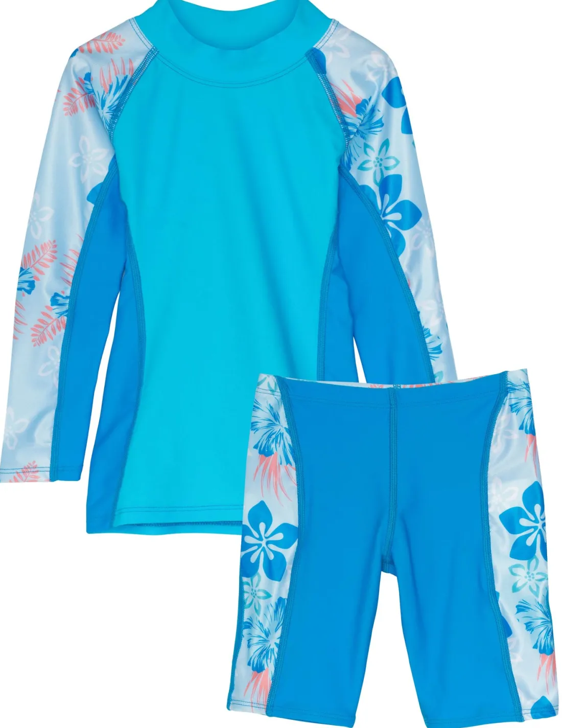 Shoreline Rash Guard & Jammer Short - Celeste (MADE IN USA)