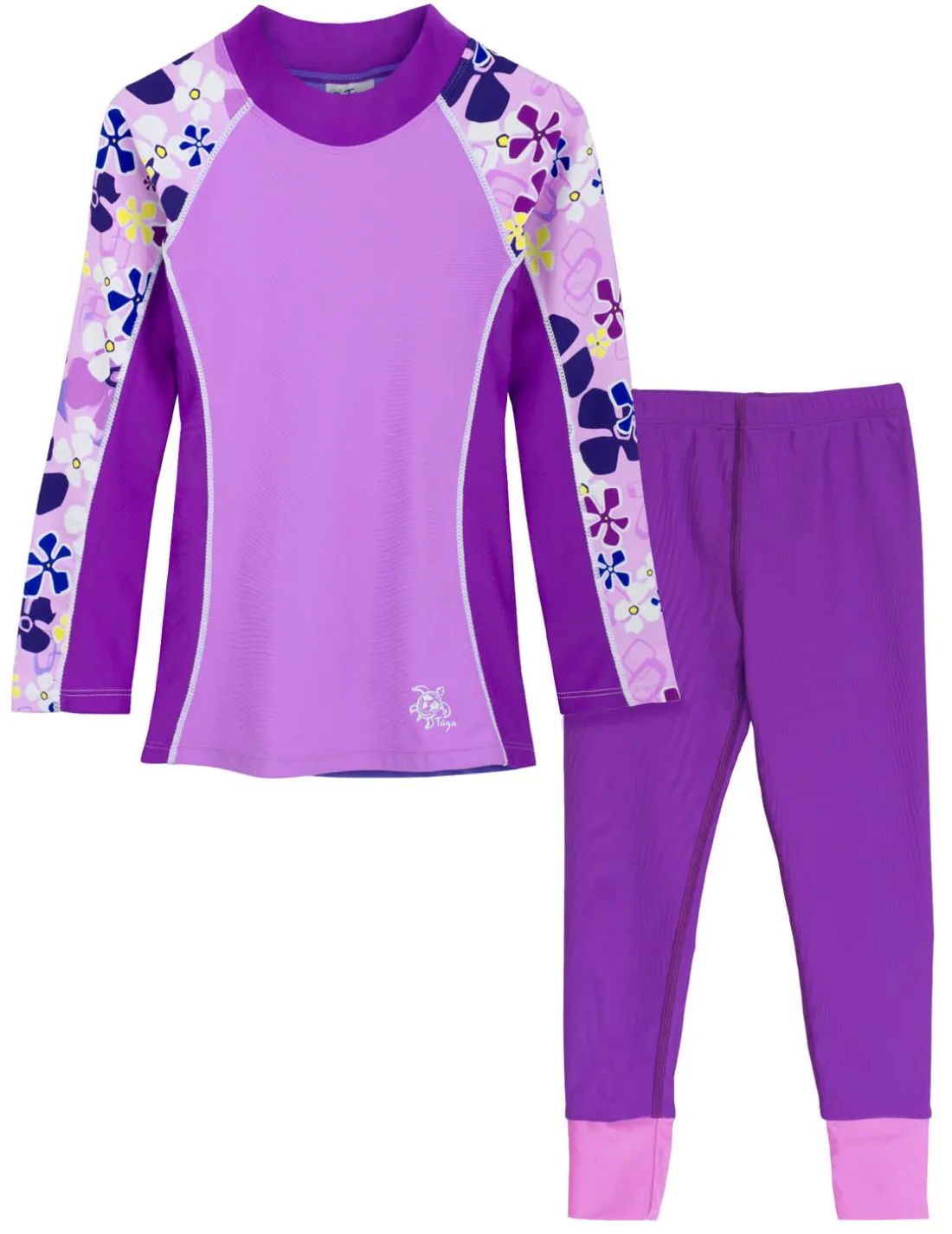 Shoreline Rash Guard & Swim Legging - Verbena