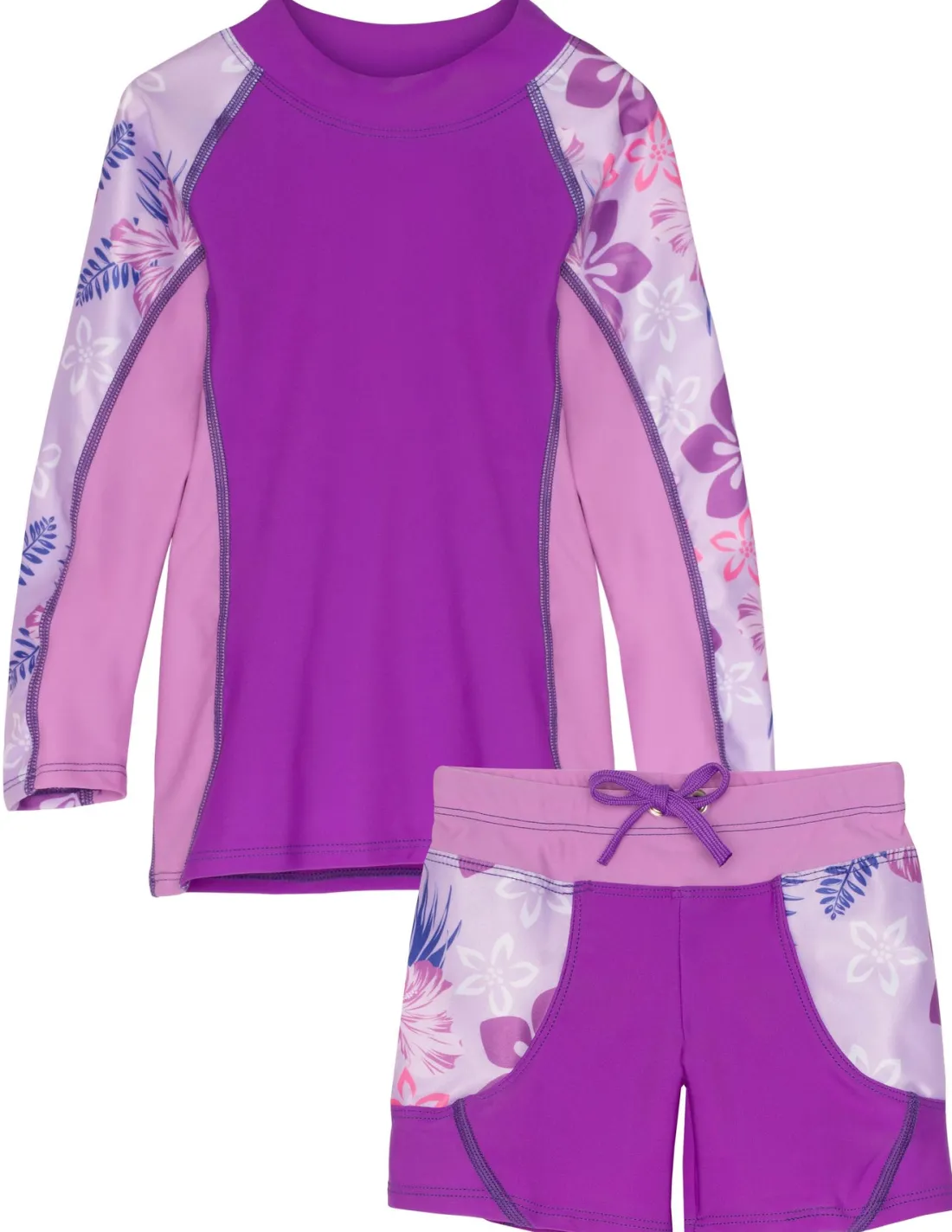 Shoreline Rash Guard & Swim Short - Malva (MADE IN USA)