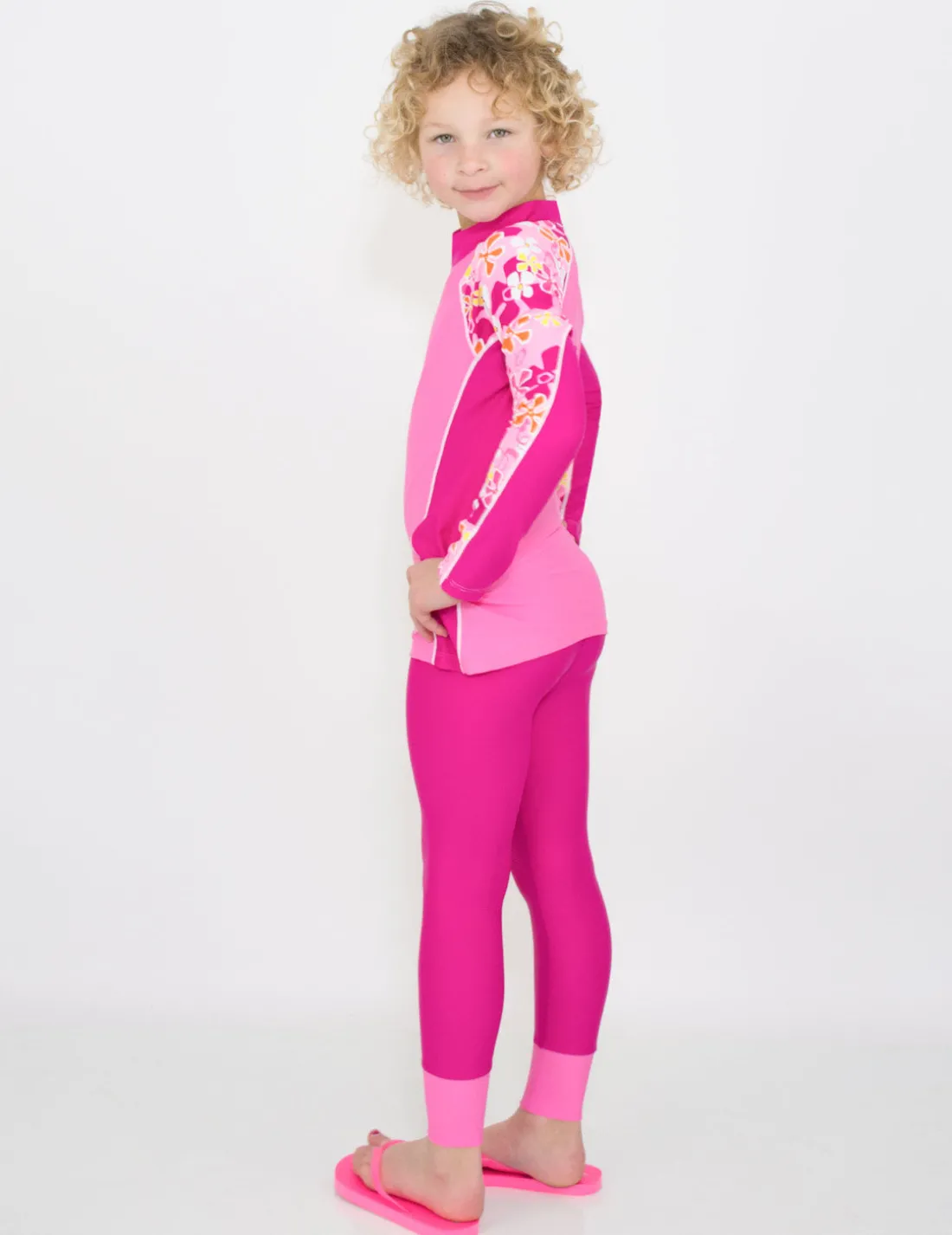 Shoreline Rash Guard & Swim Legging - Verbena