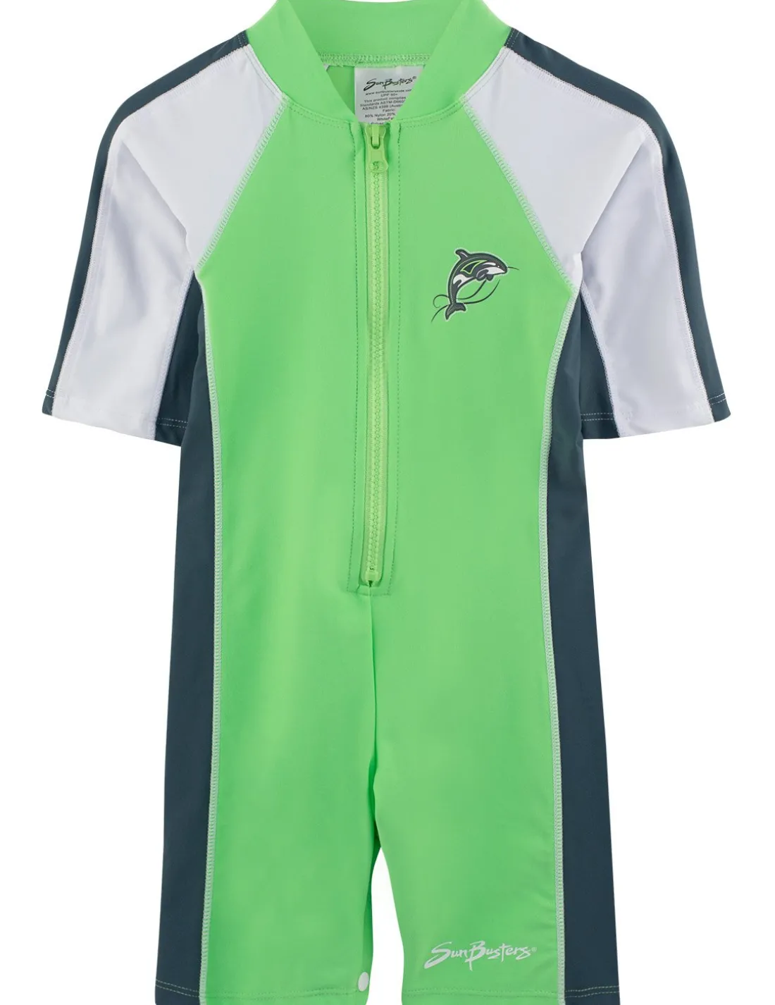 Short Sleeve One-Piece Swimsuit - Mantis
