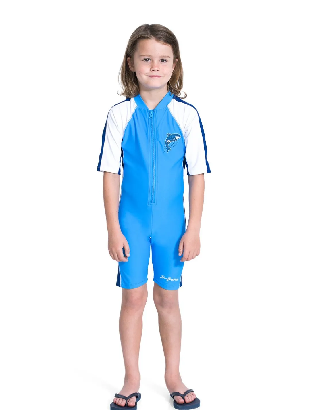Short Sleeve One-Piece Swimsuit - Splash