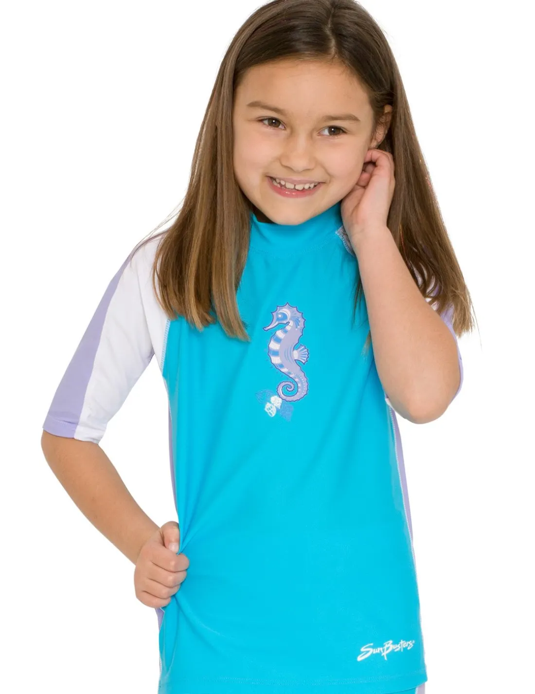 Short Sleeve Rash Guard - Maui Blue