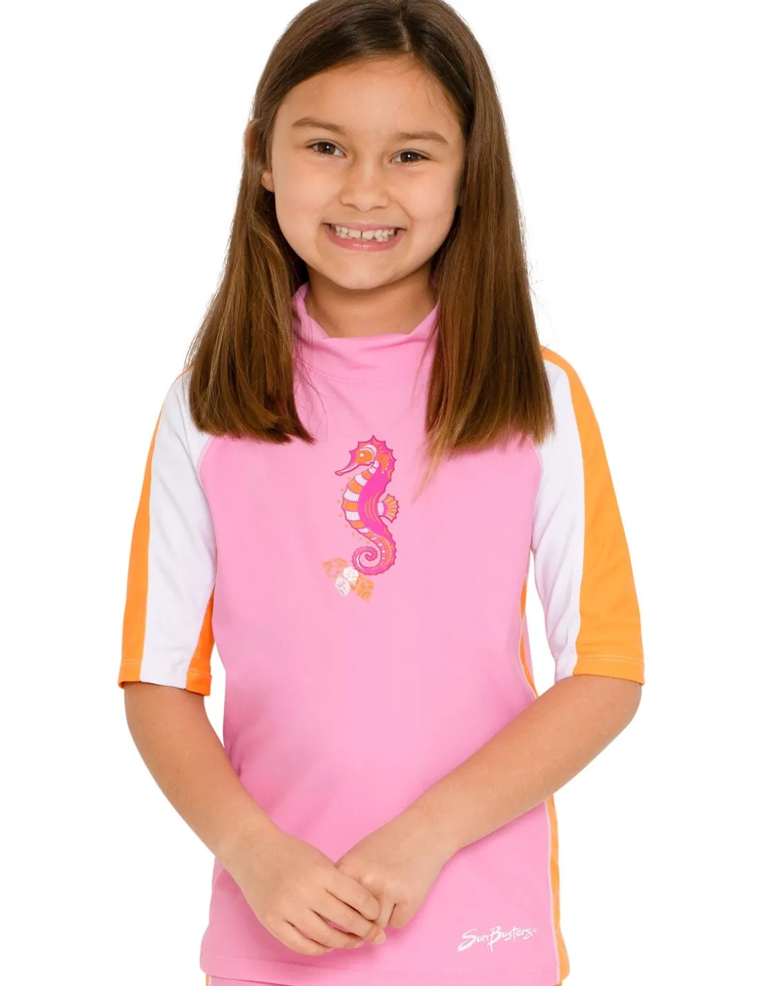Short Sleeve Rash Guard - Pink Bloom