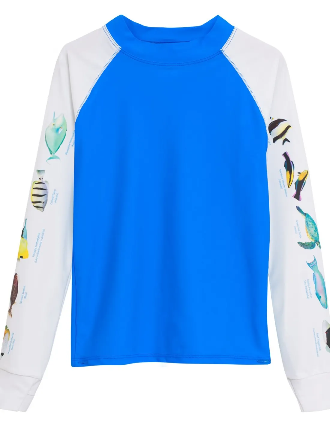 Snorkel Hawaii Fish ID Rash Guard - Royal