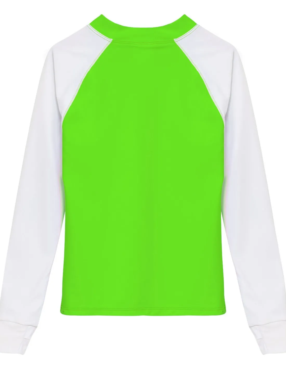 Snorkel Hawaii Fish ID Rash Guard - Neon Green