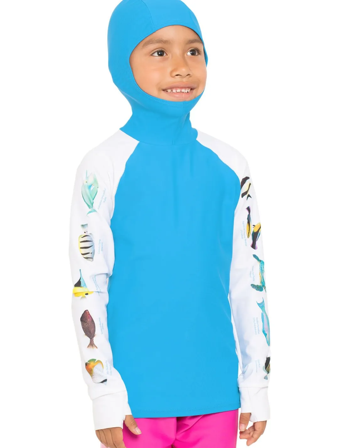 Snorkel Hoodie Rash Guard - Hawaii Fish ID - Hawaii