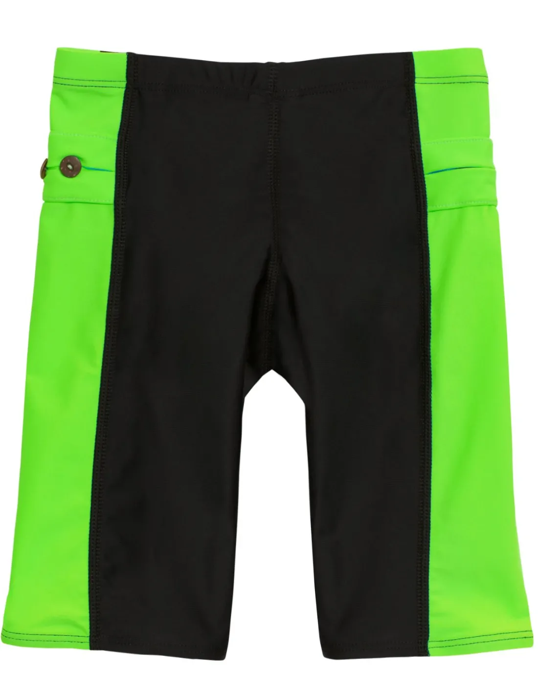 Snorkel Jammer Swim Short - Black / Neon Green