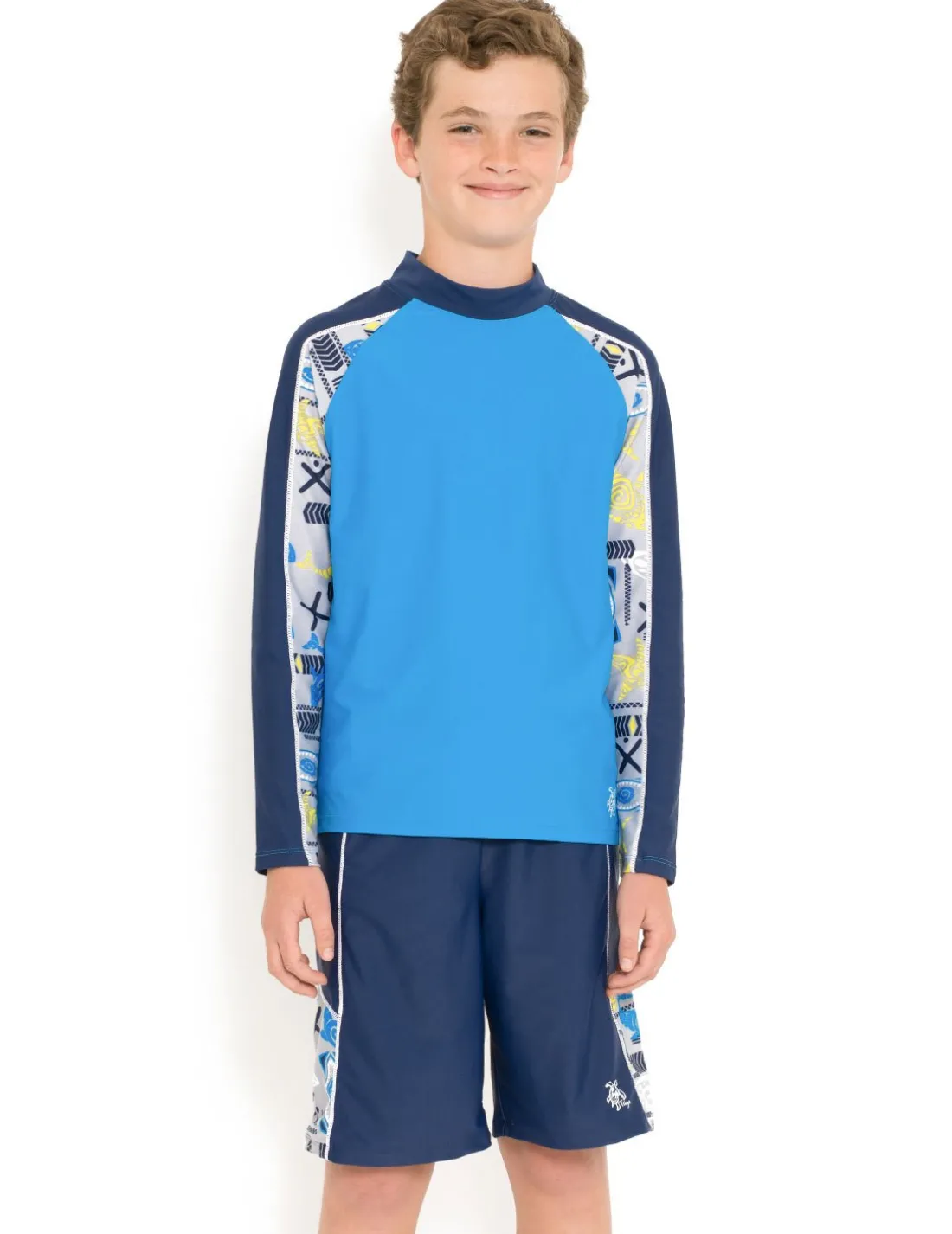 Tube Rash Guard & Swim Short - Lagoon