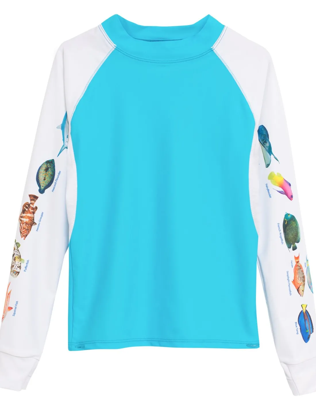 Women's Snorkel Caribbean Fish ID Rash Guard - Hawaii
