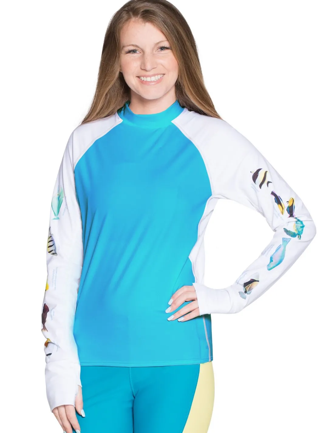 Women's Snorkel Hawaii Fish ID Rash Guard - Hawaii