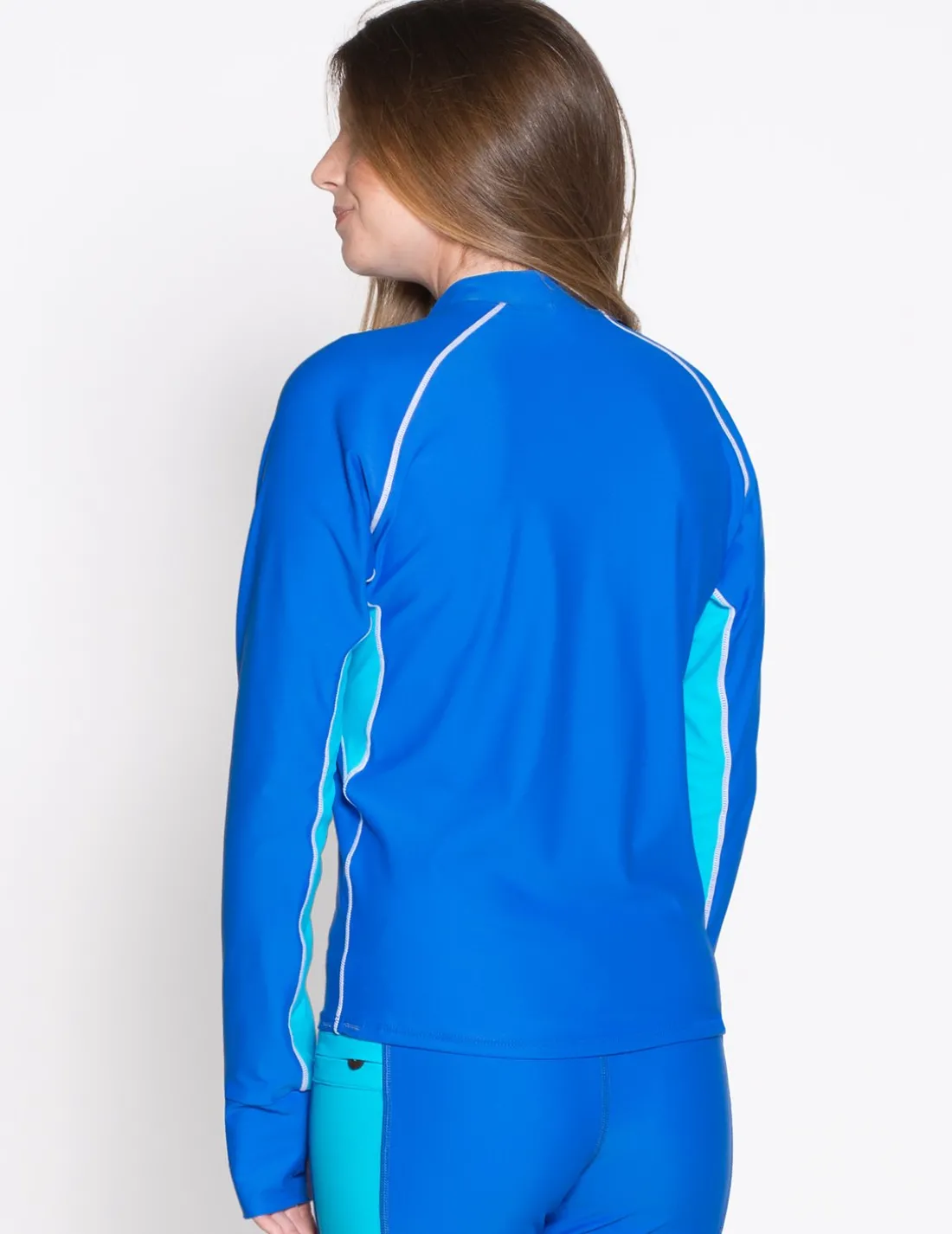 Women's Snorkel Long Sleeve Rash Guard - Royal / Hawaii