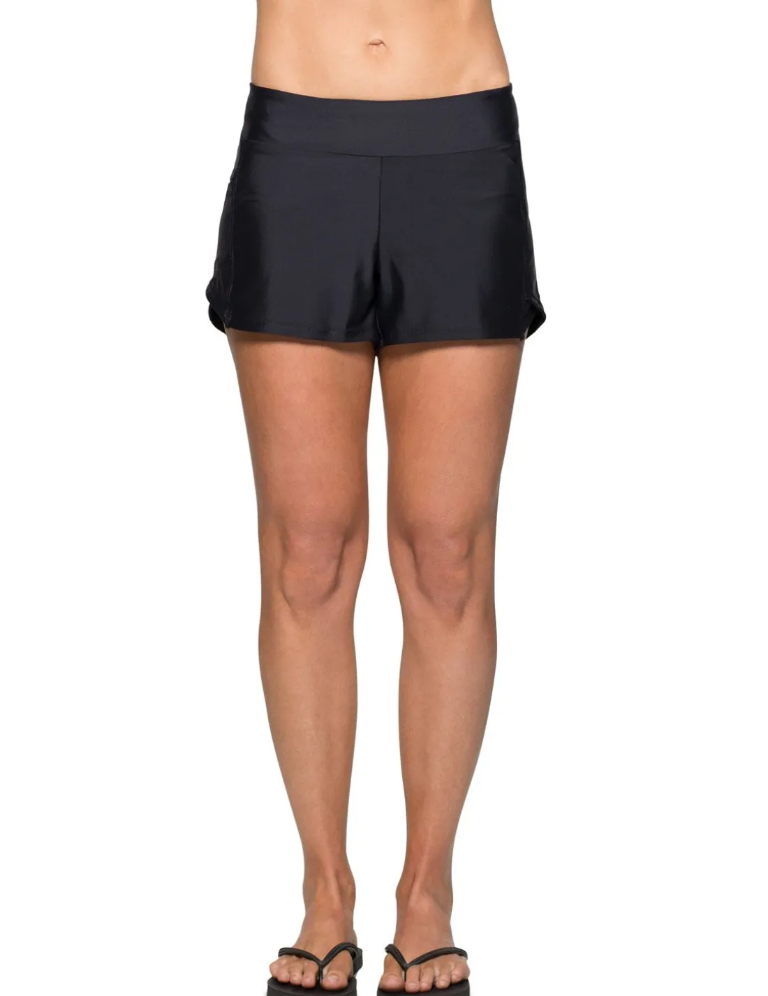 Women's Swim Board Short (Regular & Plus Size) - Black